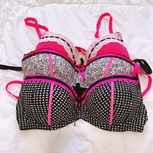 Set of 3 Candie’s Bras